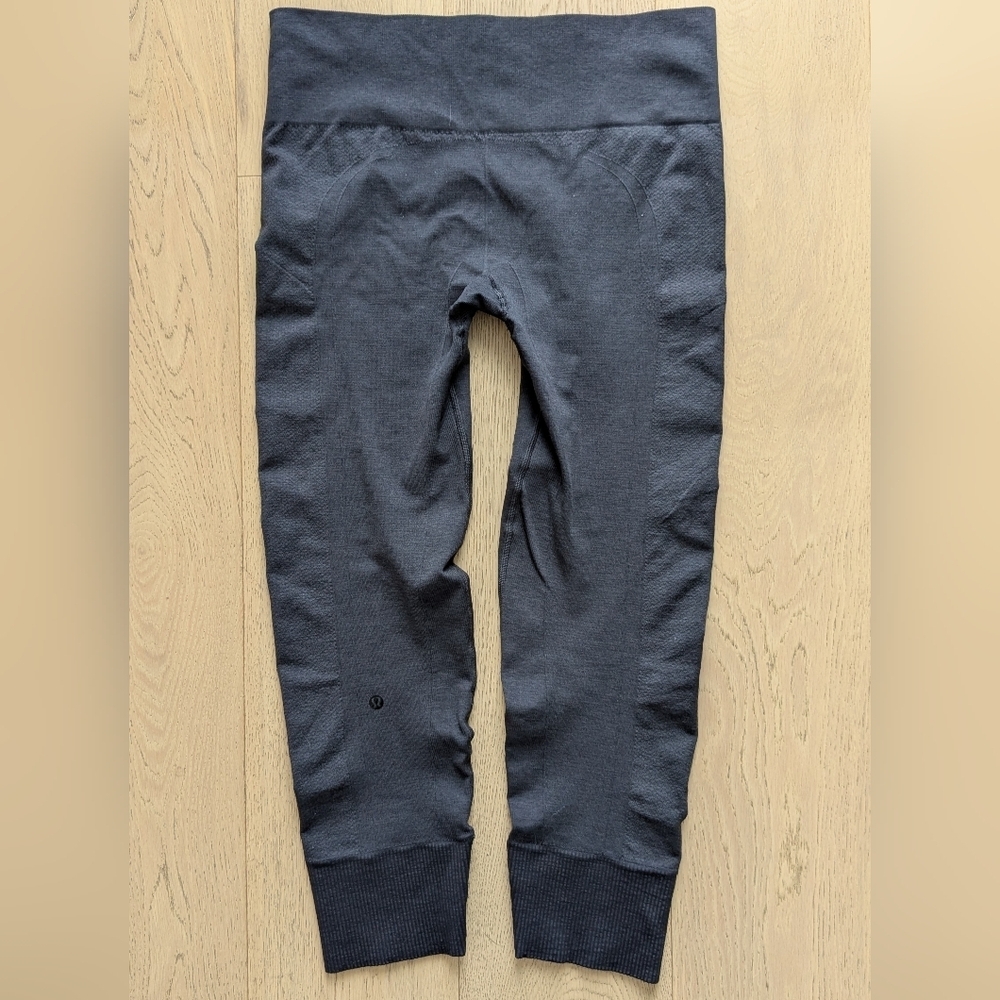 Lululemon sz M Ebb To Street Pant Dark Grey Seamless compression legging - Picture 4 of 9